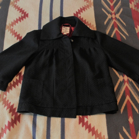 Tulle Cropped Trapeze Jacket - Picture 1 of 5